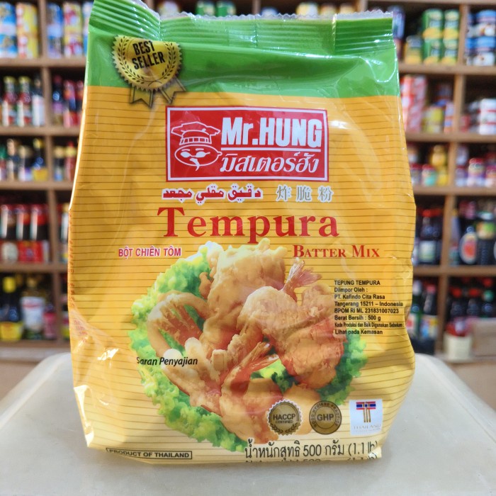 

SALE !!! MR. HUNG TEMPURA BATTER MIX FLOUR/ TEPUNG TEMPURA 500GR READYY