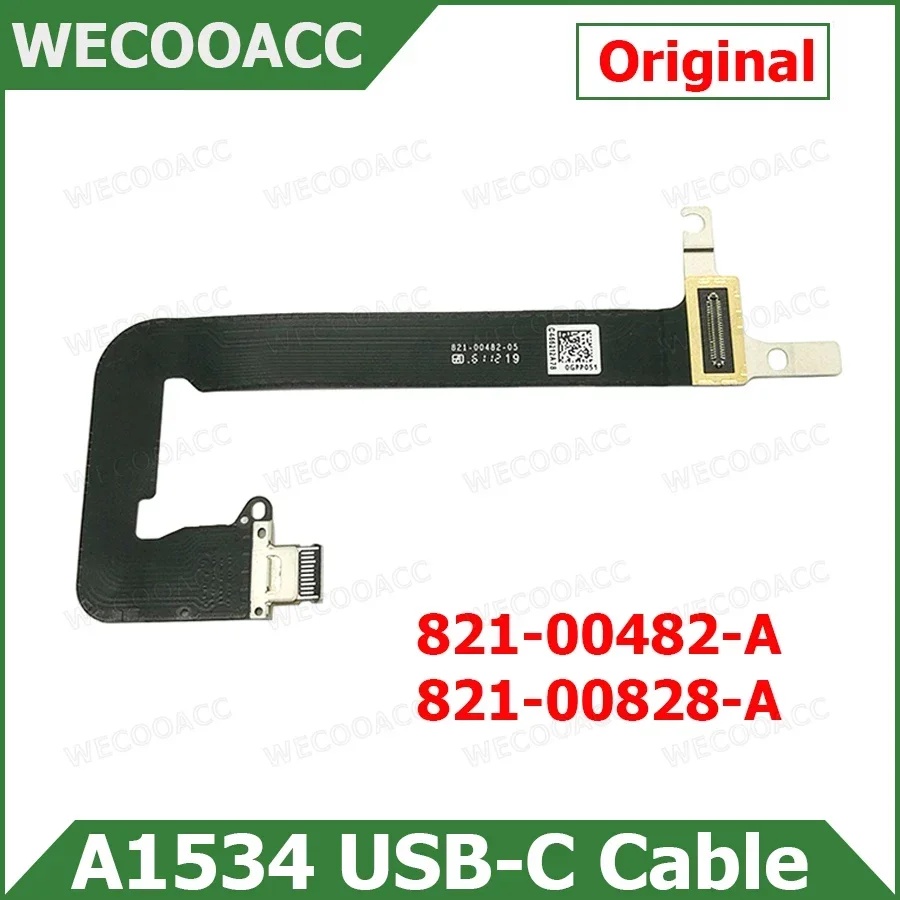MB Original USB-C Connector Cable Power DC Jack For MacBook Retina 12" A1534 2016 2017 Years 821-004
