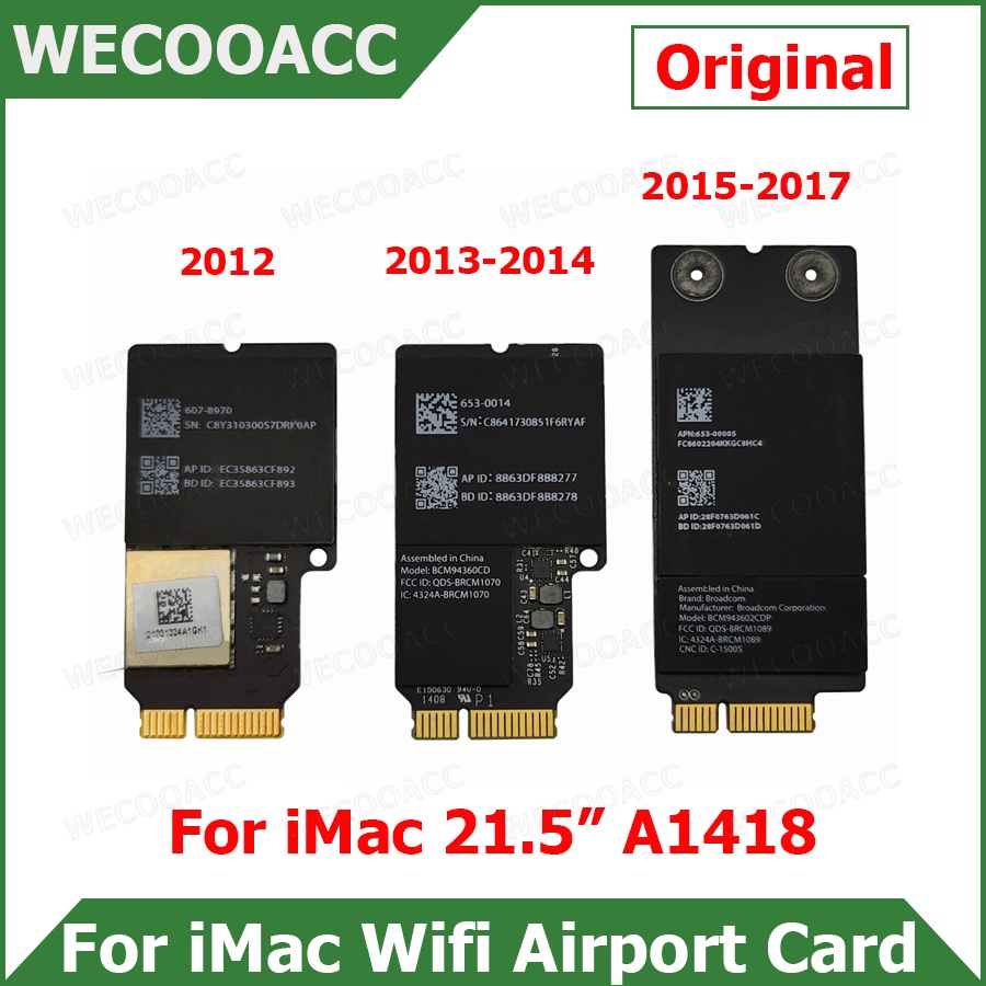 MB Tested Original Wifi Airport Card For Apple iMac 21.5" A1418 Wifi Card BCM94360CD BCM943602CDP 20
