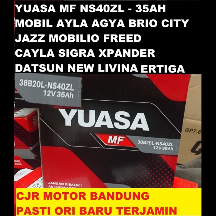 Aki Kering Mf Yuasa Ns40Zl Aki Mobil Jazz City Mobilio Xpander Sirion