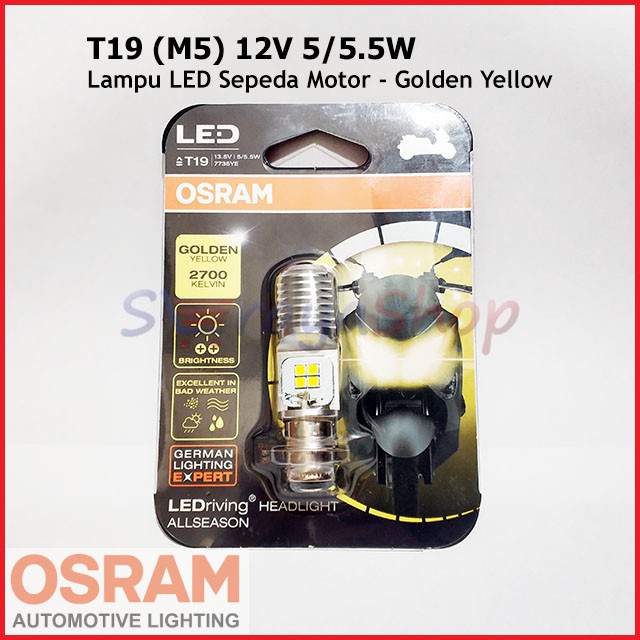 Sale Lampu Led M5 T19 2700K Golden Yellow Sepeda Motor Osram