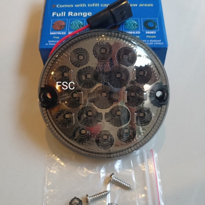 Lampu Rem Besar Led Smoked Defender Puma Td5 Land Rover 95Mm Smoke