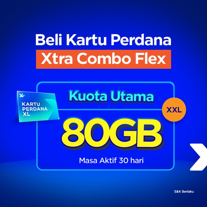 Kartu Perdana XL Xtra Combo Flex XXL TERLARIS/TERMURAH/TERPOPULER