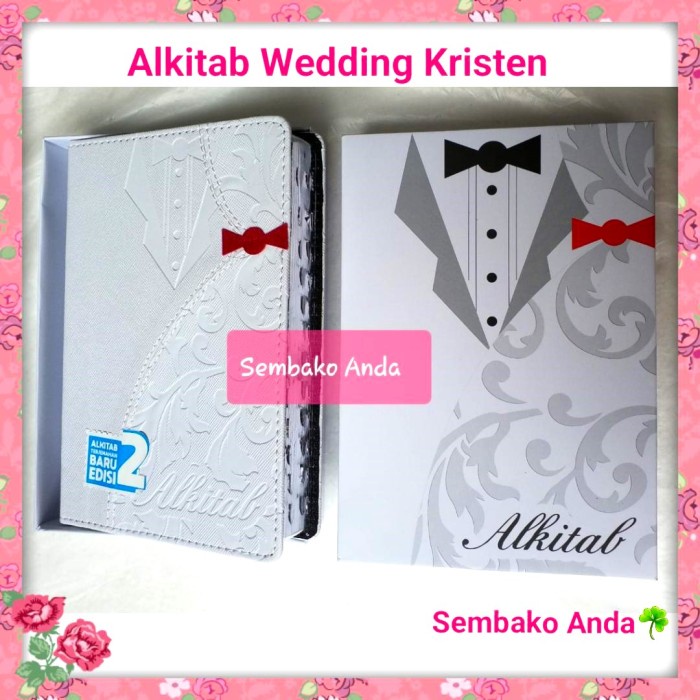

Alkitab Wedding Lux Silver Kristen. Boks Box Pernikahan Tb 055 Ti Nl.A