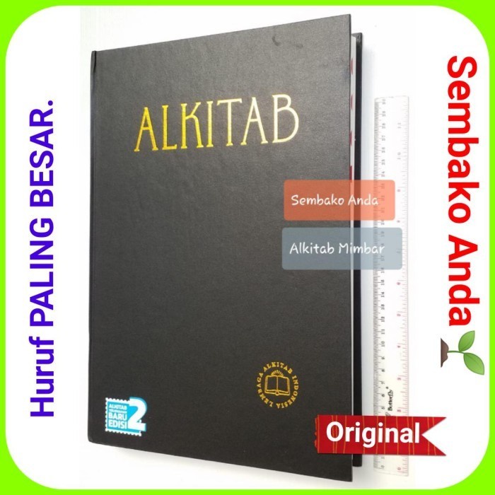 

Alkitab Kristen Mimbar Huruf Paling Besar. Terjemahan Baru Edisi 2.