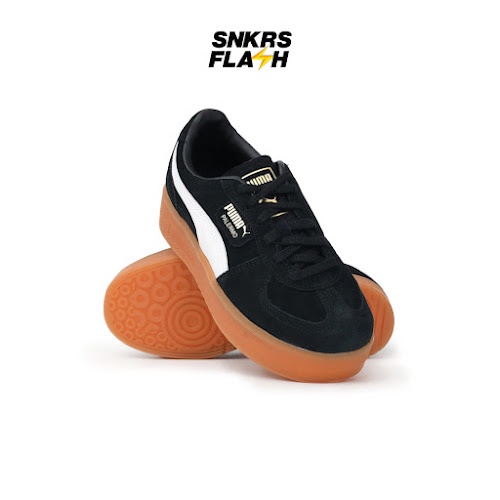 PUMA Palermo Elevata Black Gum Sepatu Sneakers Wanita - 39934801 - Size 37.5