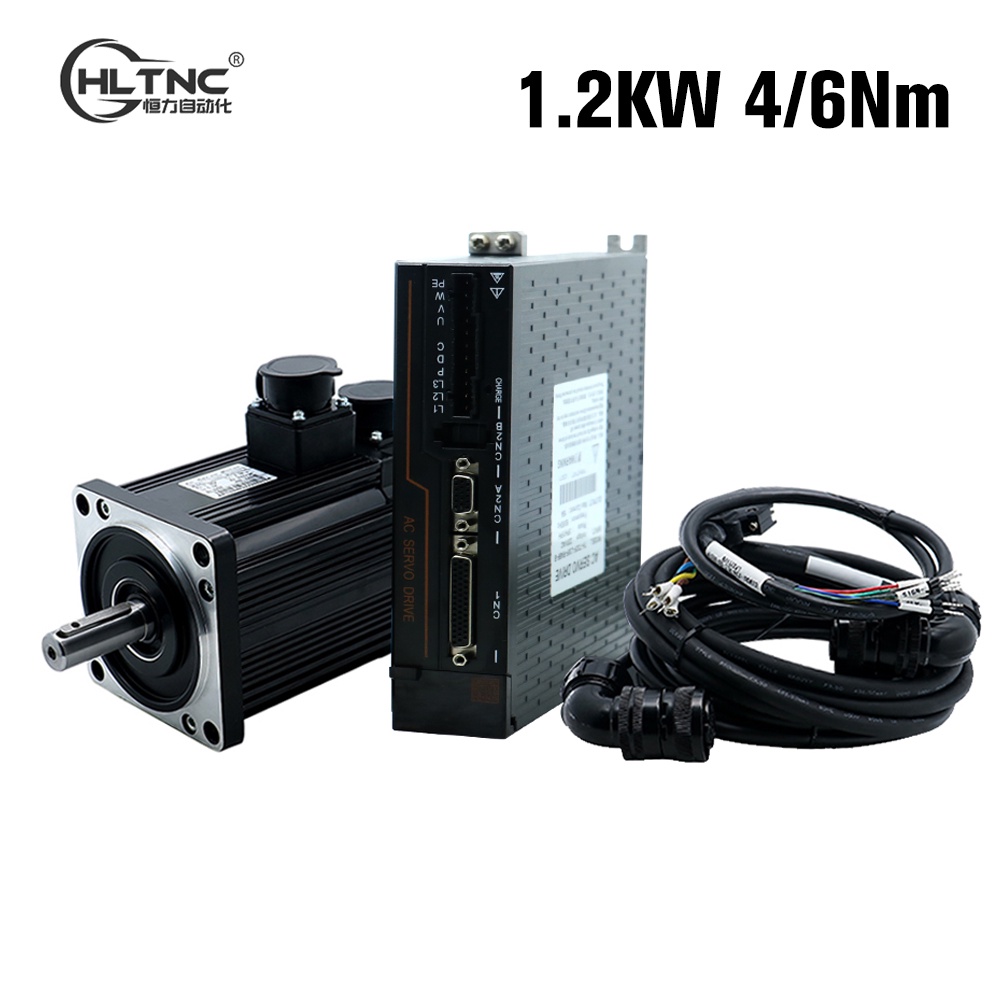 ZK 110ST-M04030 M06020 1.2KW 220V AC Servo Motor Kit 3000Rpm 4N 6N Engine With T3DF RS485 Driver For