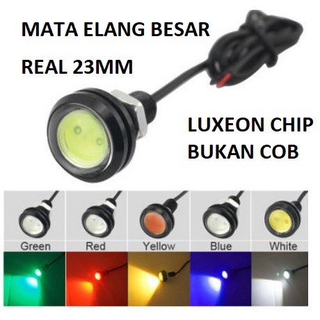 Lampu LED Mata Elang Eagle Eye 12V 23mm Variasi Bola lampu variasi