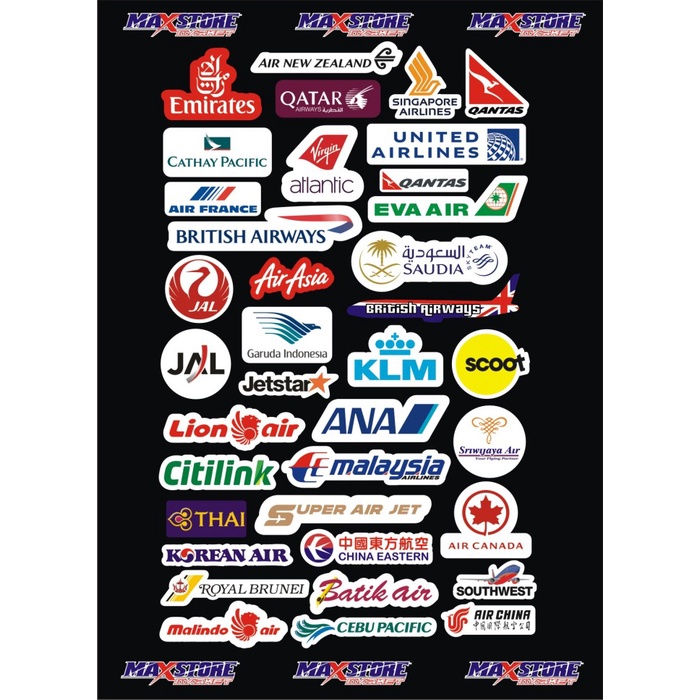 sticker travel / travel label / sticker airlines / cover koper