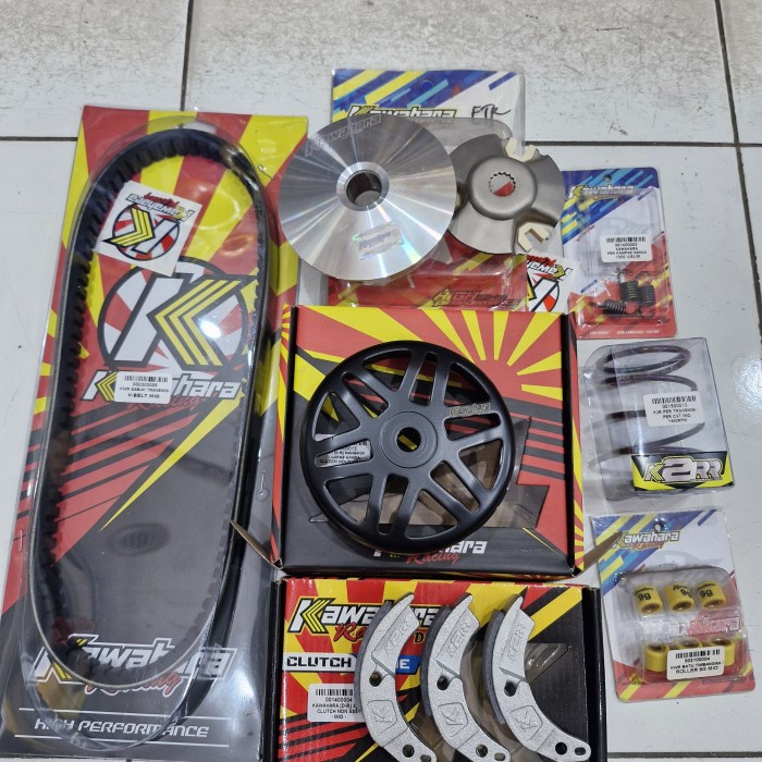 Pulley Cvt Set Sepaket Yamaha Mio Fino Nouvo Kawahara Racing Full Set