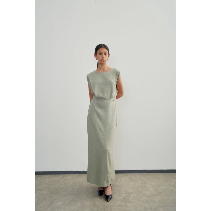 Pafon Gata Dress - Sage Pafon