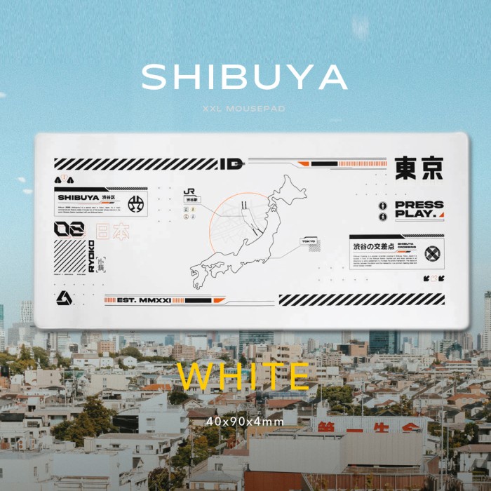 SHIBUYA Gaming Mousepad Deskmat by Press Play TERLARIS/TERMURAH/TERPOPULER