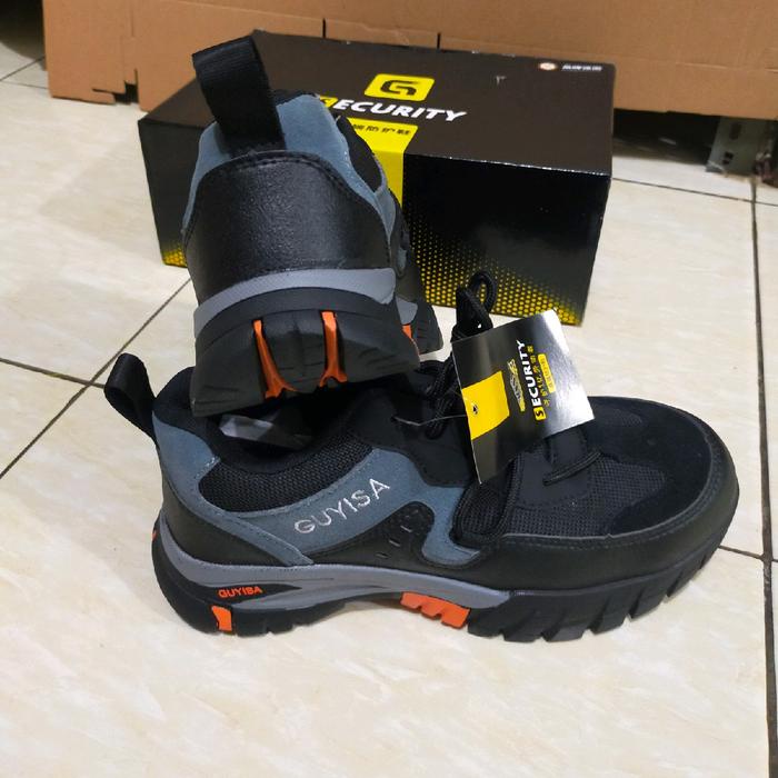 Sepatu Safety Sporty Guyisa 121 Ujung Besi Pria Wanita Shoes Santai Kerja