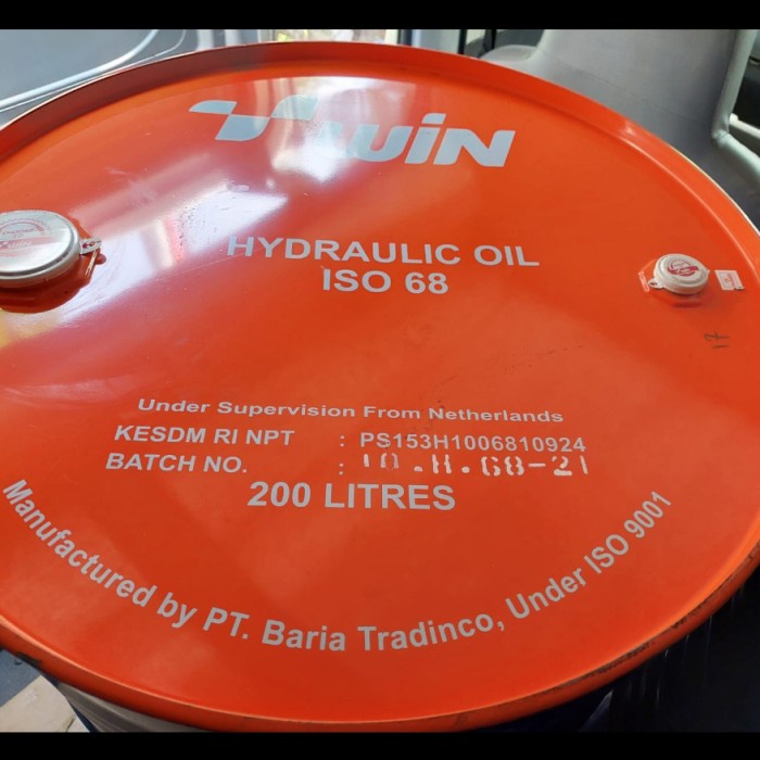 Promo Oli Win Drum Hydraulic Iso 68/Oli 10 (200L)