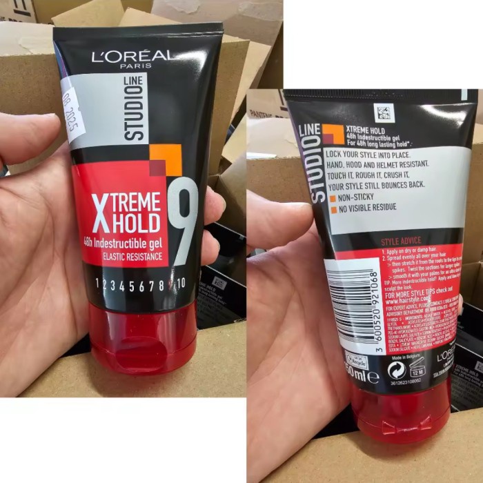 Best Seller Loreal Studio Xtreme Hold Hair Styling Gel 150Ml
