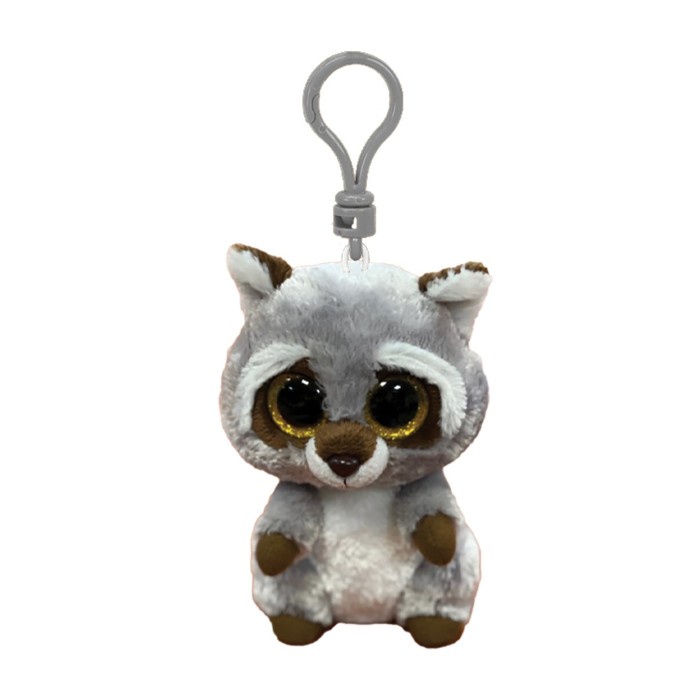 Ty Beanie Boos Oakie Racoon Keychain - Gantungan Kunci Boneka Rakun Best Seller