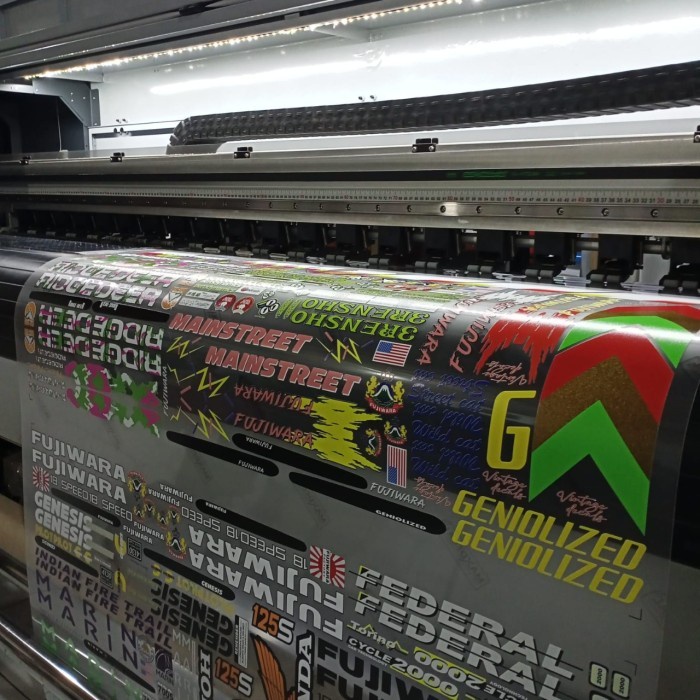 

Kualitas No1 Cetak Stiker Transparan Super Clear Maxdecal Tinta Uv Dan Tinta Putih