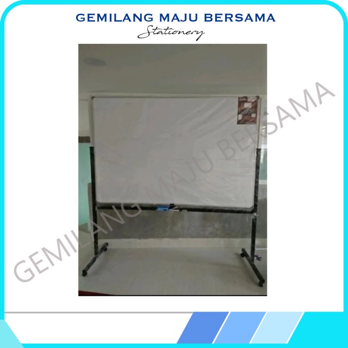 

Promo Terbatas Whiteboard / Papan Tulis Maxi + Kaki Roda Single Face 60 X 90