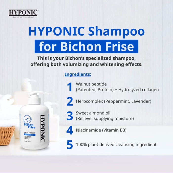 HYPONIC Breed Line - Bichon Shampoo, Sampo Khusus Untuk Anjing Bichon