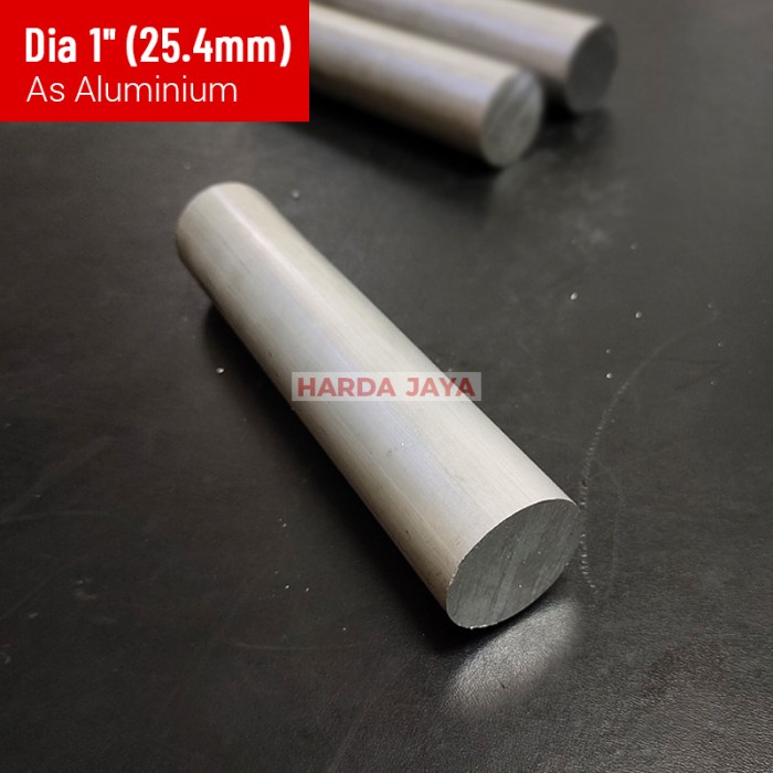 AS Aluminium 1" (25.4mm) Alumunium Dural 6061 1 inch (25 mm)