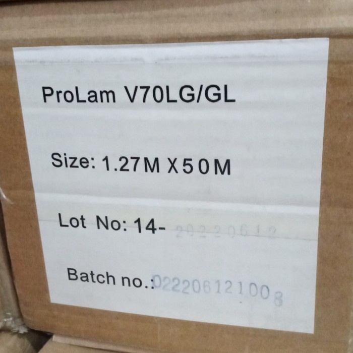 

Viral Laminasi Dingin 100Gsm Lebar 1,07 1,27 Packing Aman