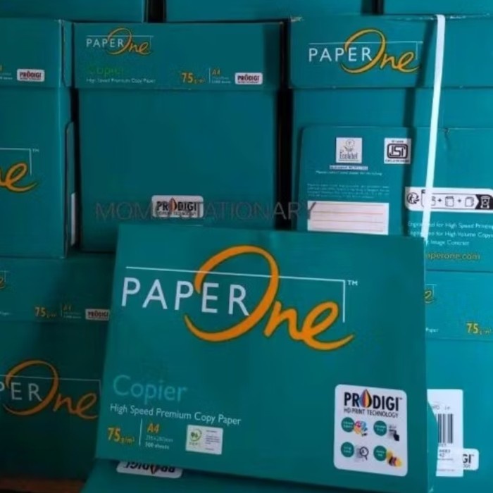 

Produk Terbaru Kertas Paperone A4 75Gr(5 Rim) Packing Aman