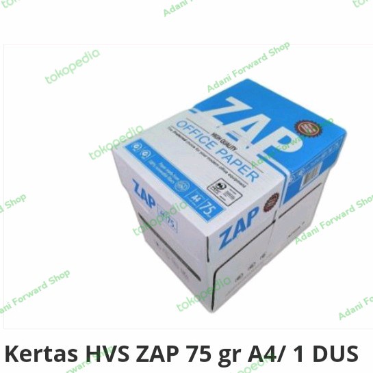 

Produk Viral Kertas Hvs Zap A4 75Gsm 1 Kotak Isi 5 Rim Packing Aman