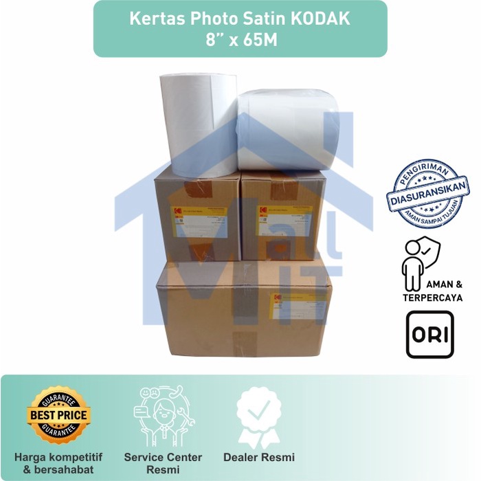 

Ready Stock Kertas Foto Photo Paper Profesional Kodak Luster Satin 8 Inch X 65M 240 Gsm High Quality