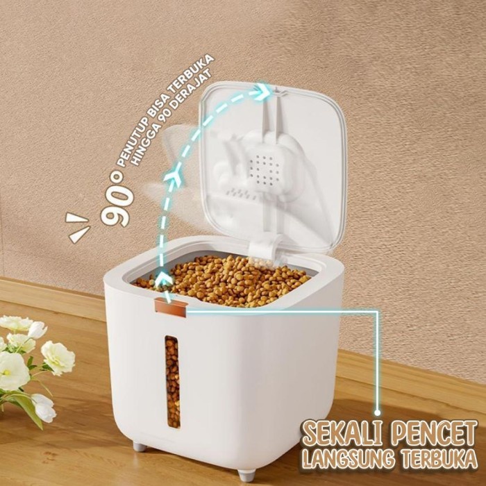 Promo Pet There 5Kg/10Kg Pet Food Storage /Tempat Penyimpanan Kucing Anjing /Cat Litter Storage