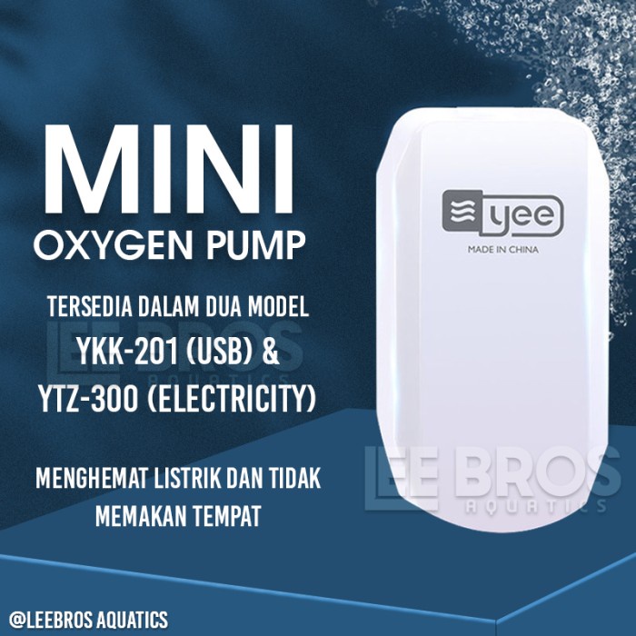 Promo Gila Aerator Pump / Oxygen Pump / Air Pump / USB Aerator Mini