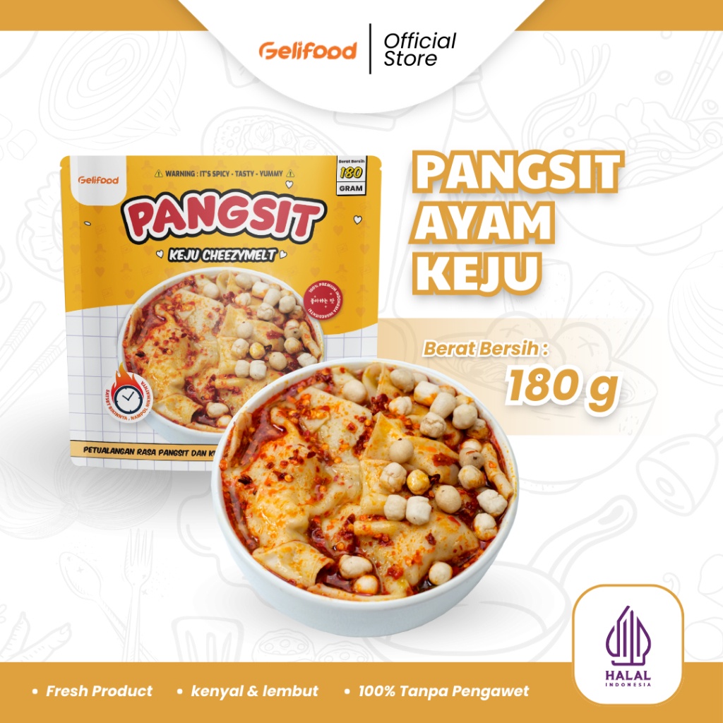 

Gelifood - Pangsit Keju Kuah Merecon Isi Ayam Keju 180gr