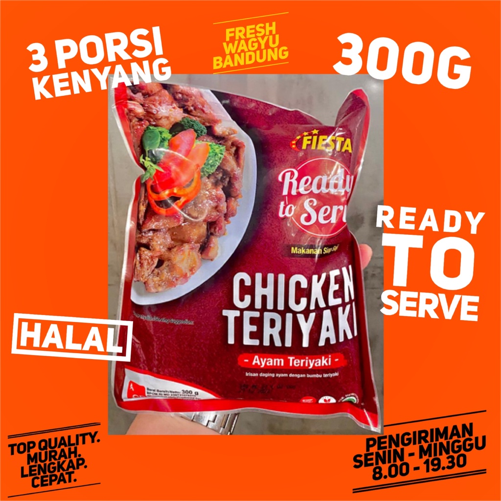 

FIESTA READY TO SERVE CHICKEN TERIYAKI Ayam Teriyaki Saus Jepang