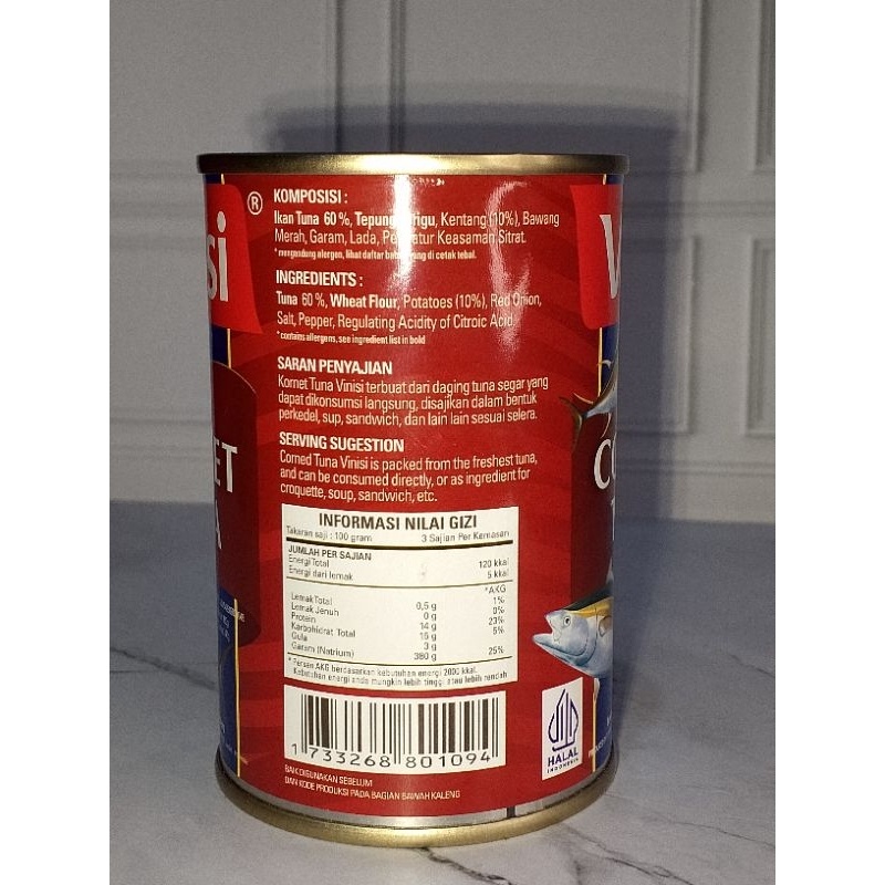 

Vinisi Kornet Tuna 300gr