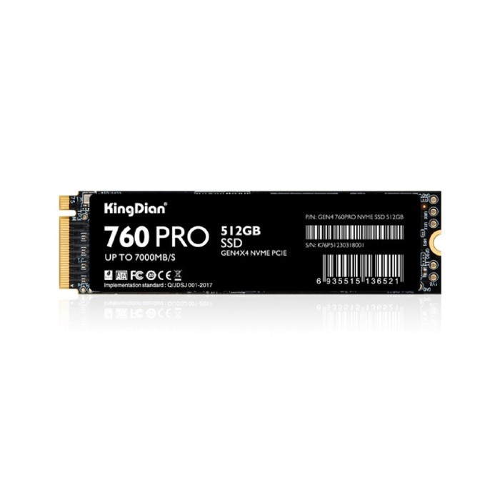 BISA GOSEND KINGDIAN NVME GEN4 760 PRO - 1TB 512GB NVME M2.2280 PCIE GEN4 TERLARIS