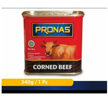 

Pronas Corned Beef 340gr Kornet Daging Sapi Daging Sapi Cincang Halus Kalengan