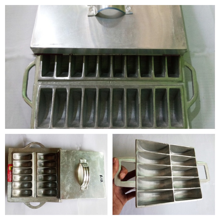 Loyang kue pancong/pukis Cetakan kue pukis alumunium cor solid kokoh