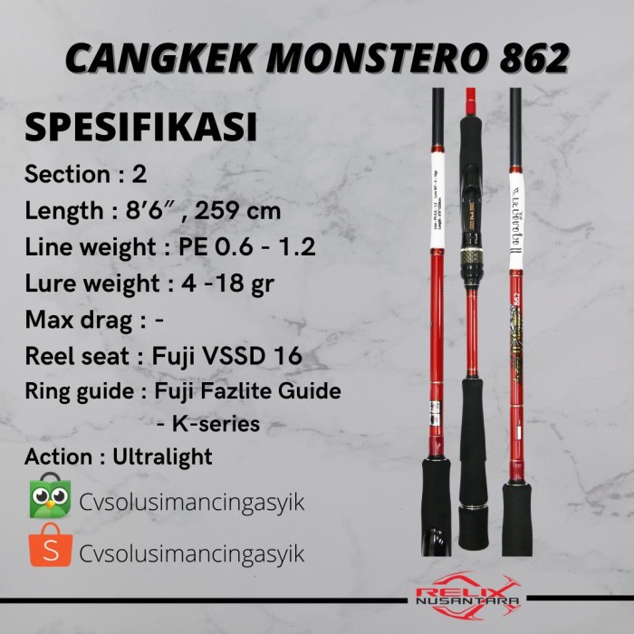 Relix nusantara joran jagero II monstero 862