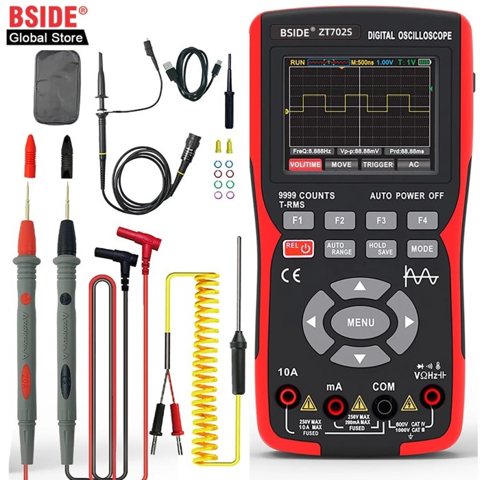 BSIDE ZT702S Digital Oscilloscope Professional Handheld Multimeter
