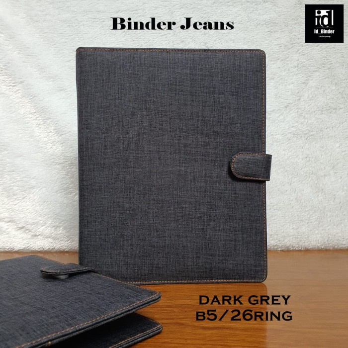 

[tmr] - BINDER JEANS ASLI WARNA DARK GREY A5 DAN B5
