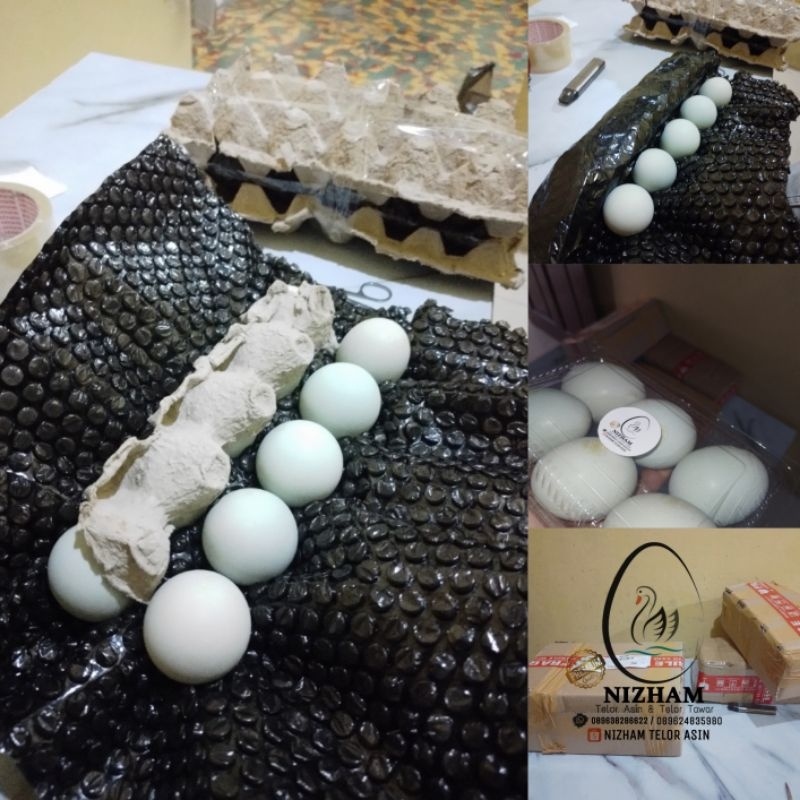 

Telur bebek mentah ukuran sedang isi 10butir