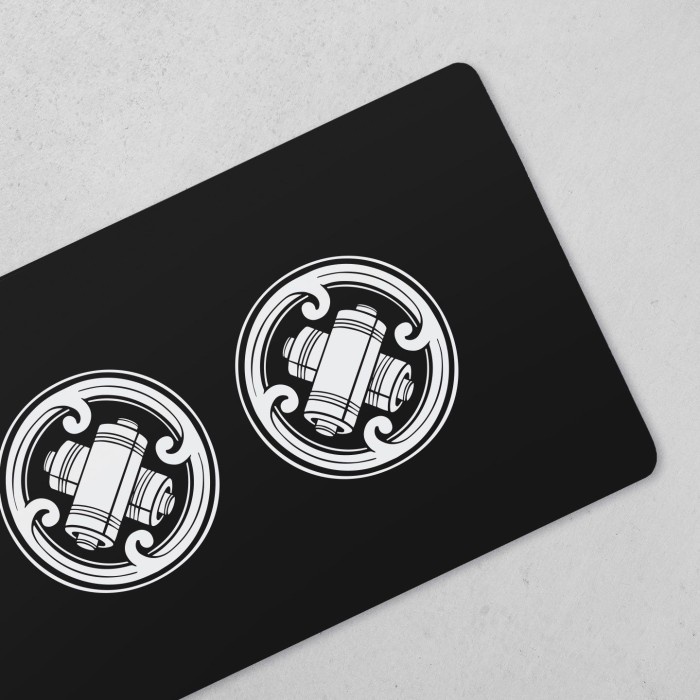 [selimu] - Tenjin Scrollworks - KAMON Black Deskmat