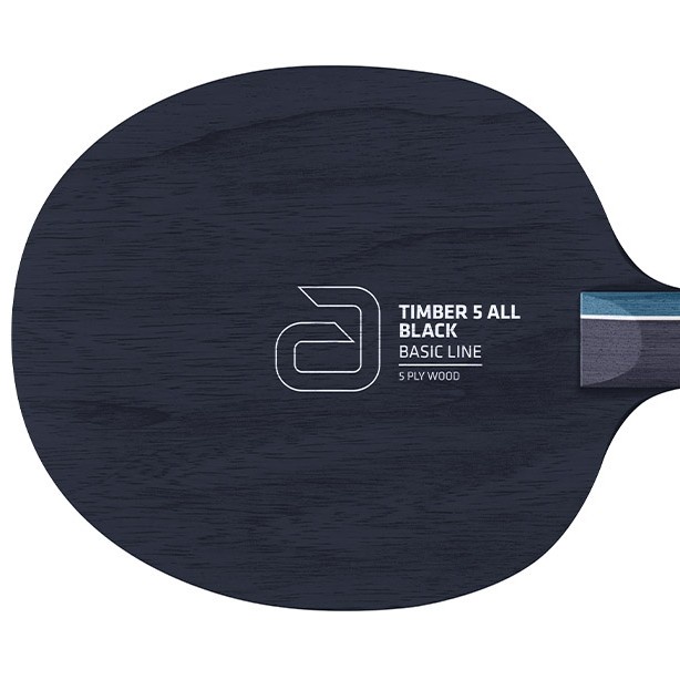 KAYU BET TENIS MEJA ANDRO TIMBER 5 ALL BLACK ORIGINAL