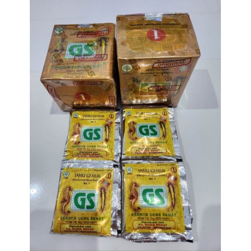 

Jamu Gemuk Sehat GS No 1 Serbuk Isi 25 Sachet Original