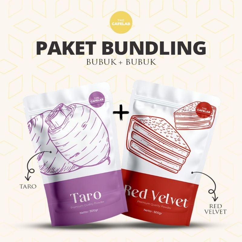 

Bundling Bubuk Minuman Rasa Taro + Red Velvet Premium 500gr / All Premium dan Terlaris / Cafelab