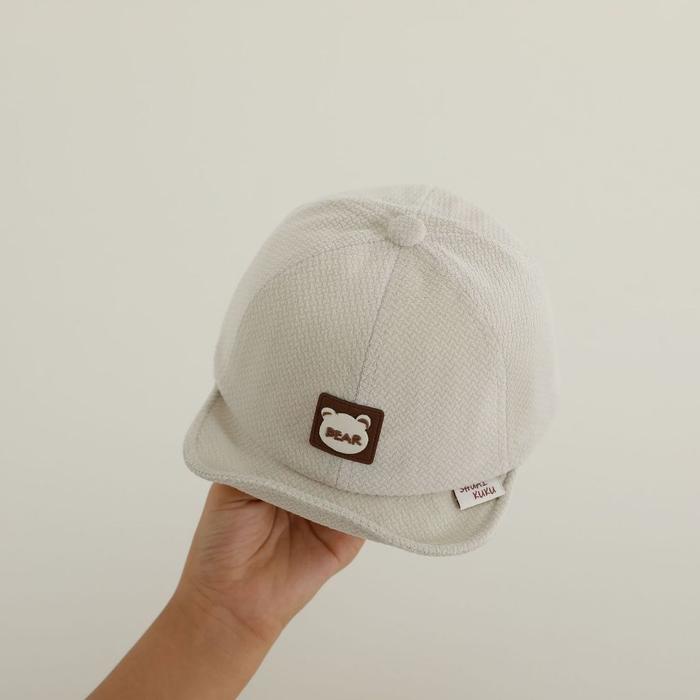 TOPI ANAK LAKI LAKI IMPORT TOPI LUCU ANAK COWOK IMPOR TOPI MOTIF TULISAN BEAR DENGAN LOGO PUTIH