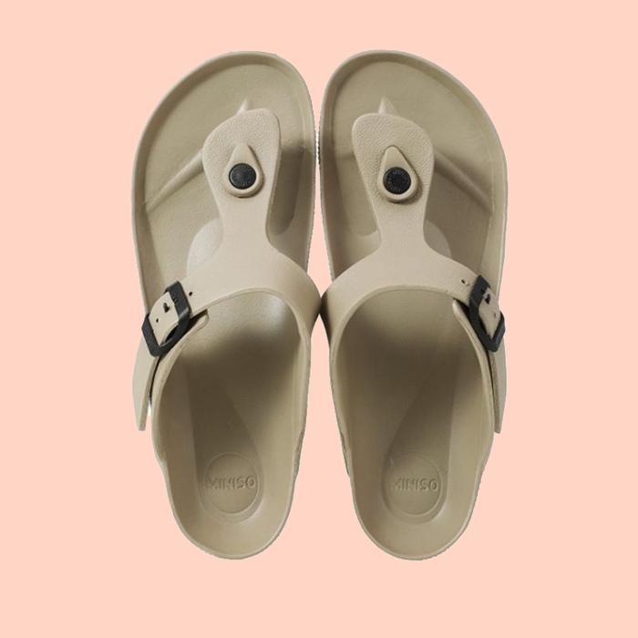 Terbaru Miniso Sandal Jepit Pria dan Wanita Sandal Flip Flop Korea Style Sandal Jepit Pasangan