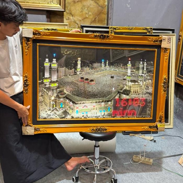 Produk Terbaru Jam Adzan Otomatis Kabah Murottal Packing Aman
