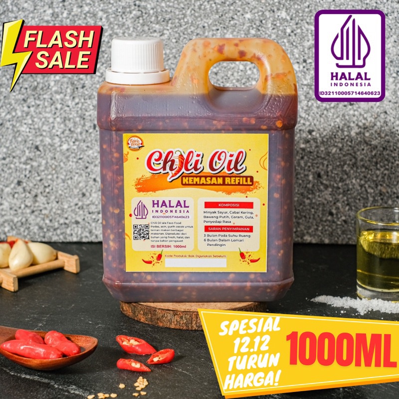 

Chili Oil Dimsum / Wonton / Bakso Aci Favo Food (REFILL) 1 LITER