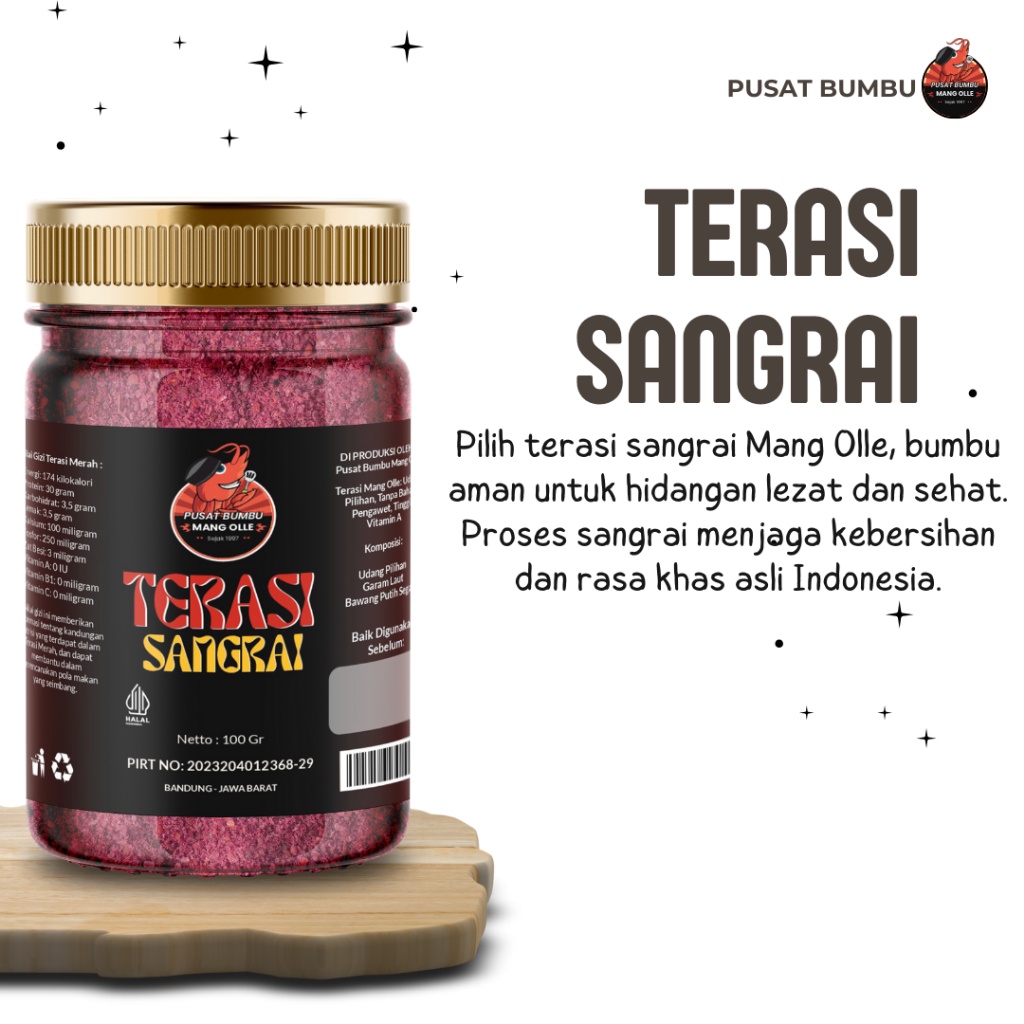 

Terasi bubuk tabur Siap Saji 200 Gr lebih nikmat- MANG OLLE