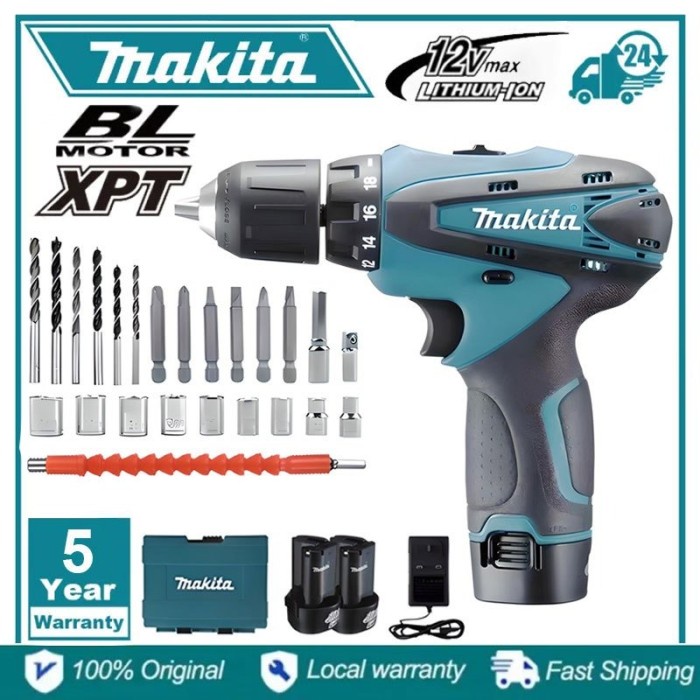 [Layanan Garansi Lima Tahun] Makita DF330D12V Bor senter nirkabel, diimpor dari Jepang, Berlian